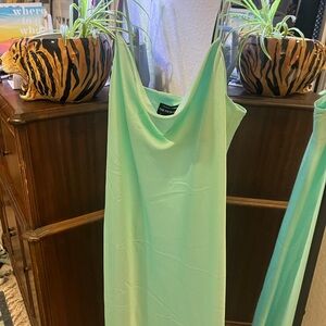 Cowl neck spring and summer dress